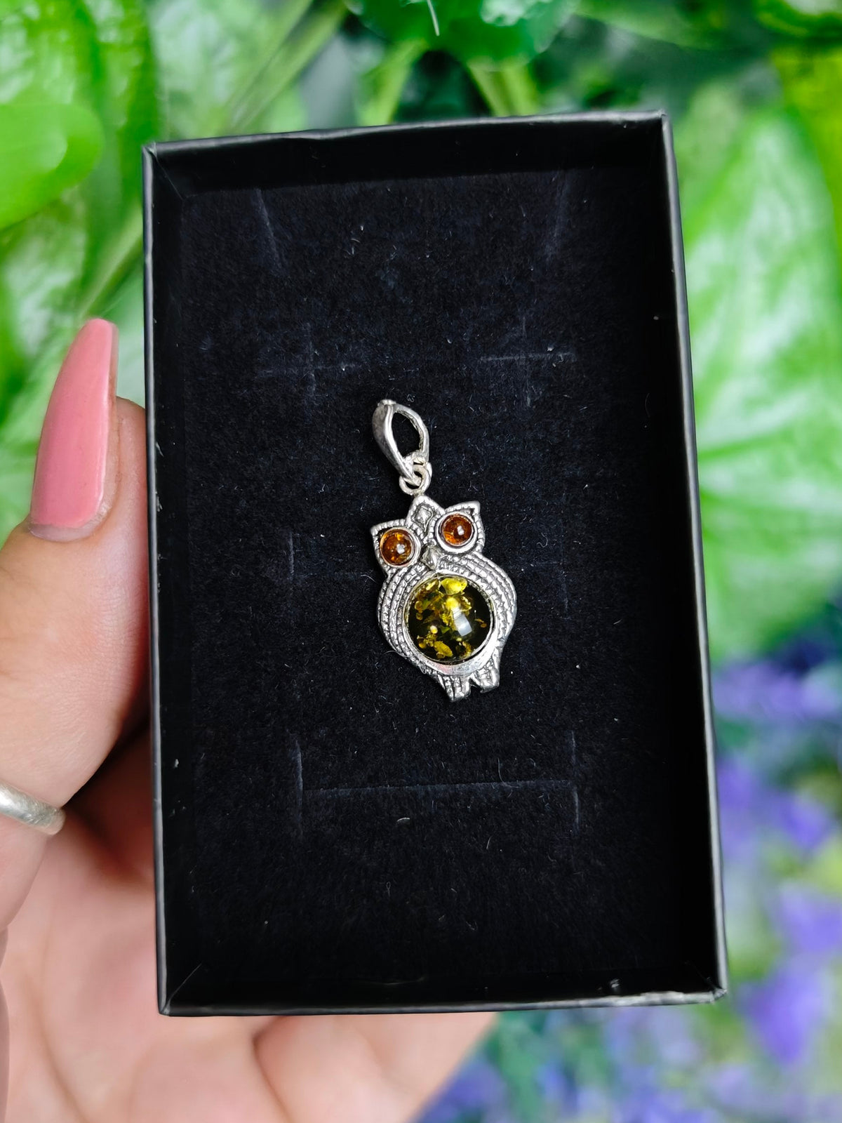 Baltic Amber Sterling Silver Pendants
