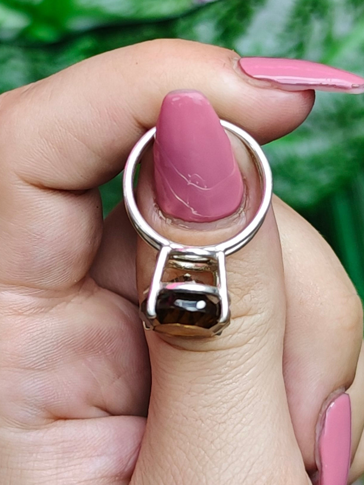 Citrine Ring Size 7 Sterling Silver
