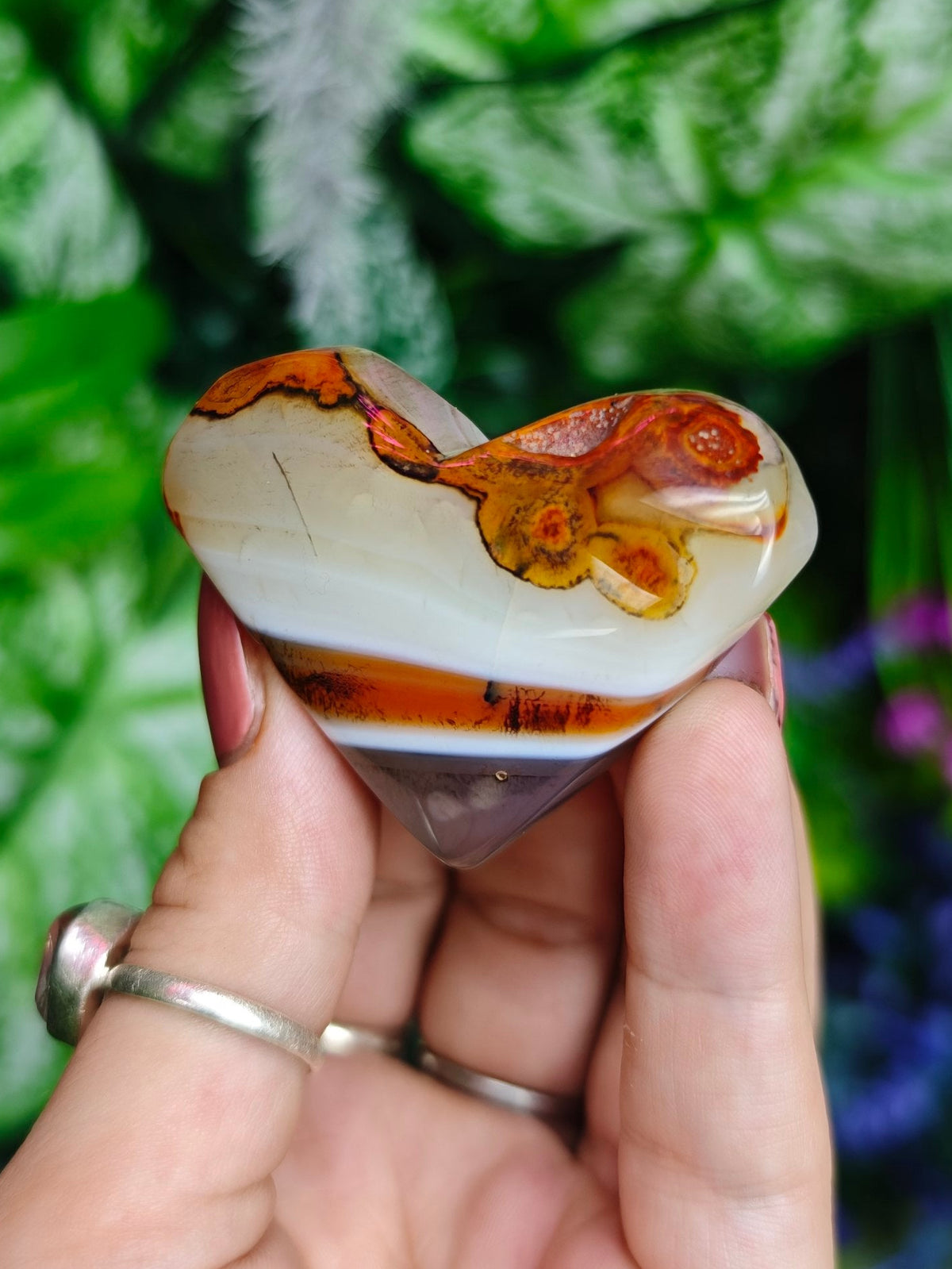 Sardonyx Puffy Hearts