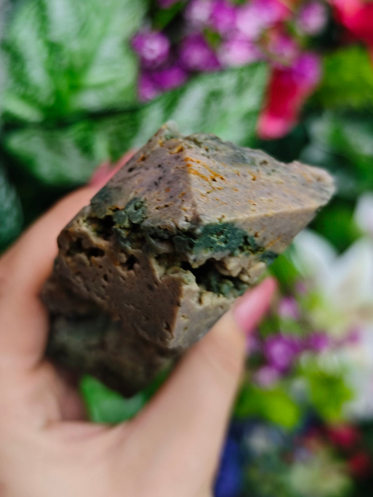 Grape Agate Half Raw Tower