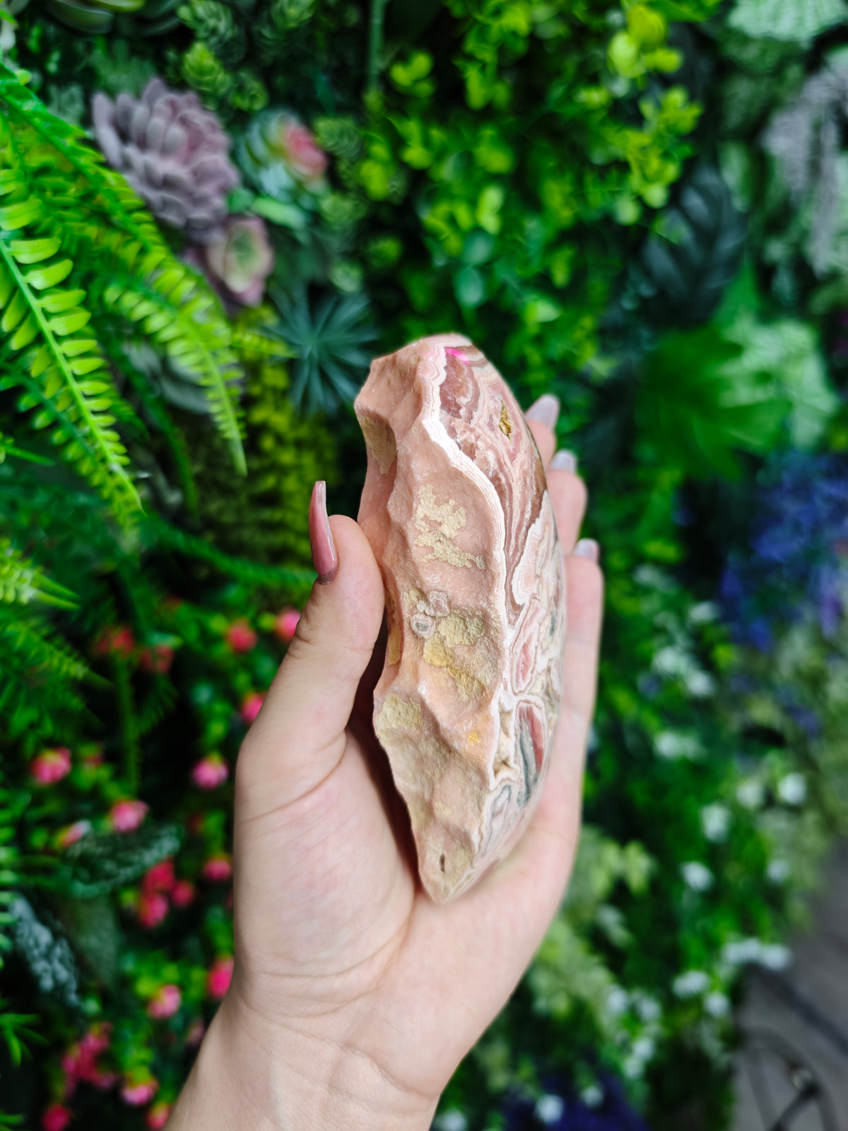 Rhodochrosite Half Slab