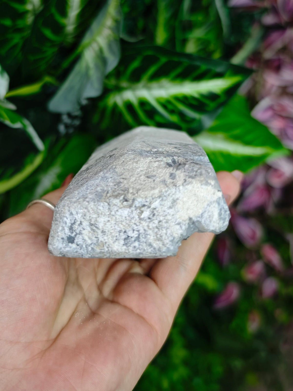 Blue Celestite Raw and Polished Tower
