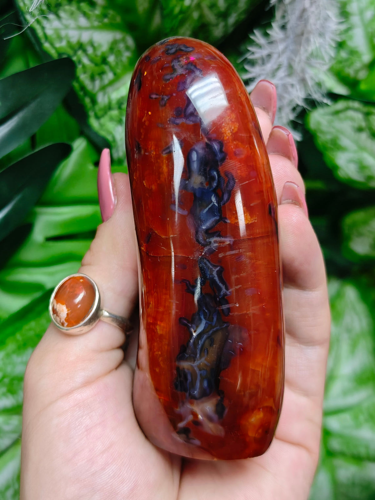 Carnelian & Orca Agate Freeform