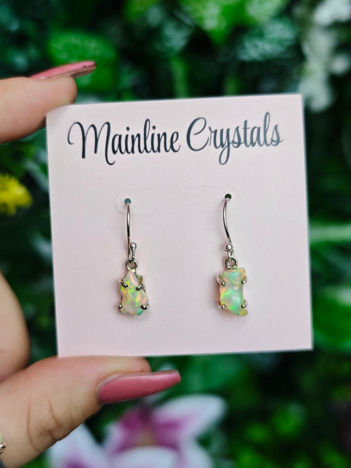 Ethiopian Opal Sterling Silver Earring