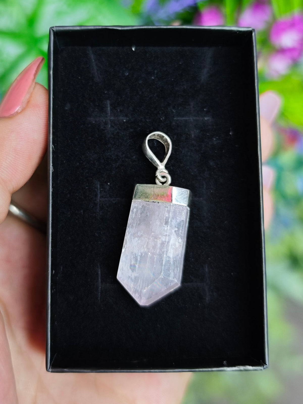 Kunzite Sterling Silver Pendant