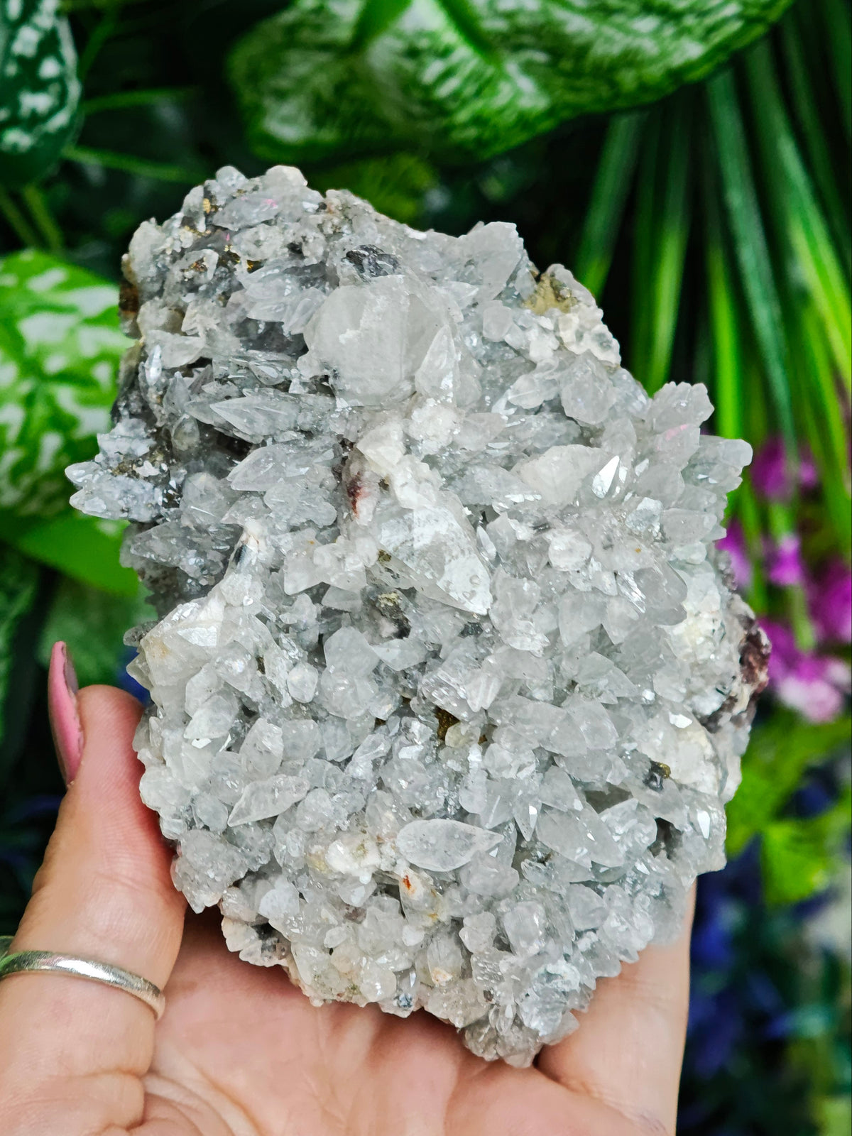 Daye Liutie Feather Calcite Specimen
