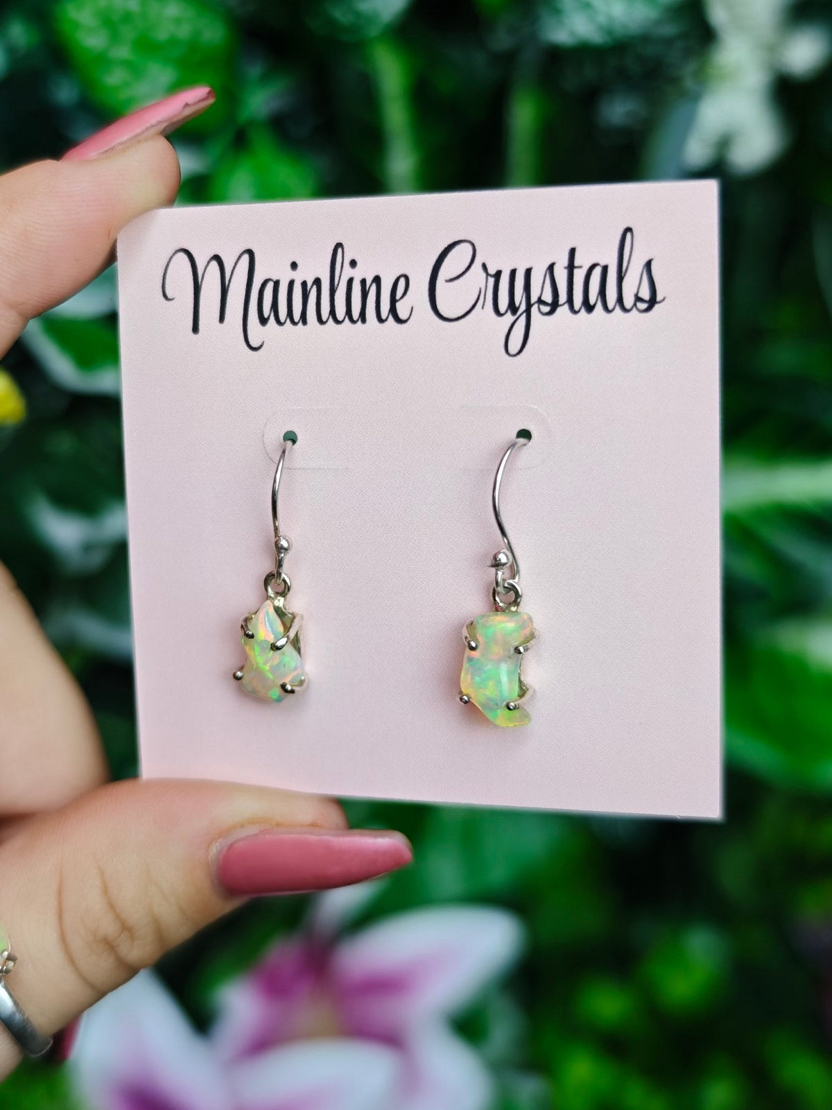 Ethiopian Opal Sterling Silver Earring
