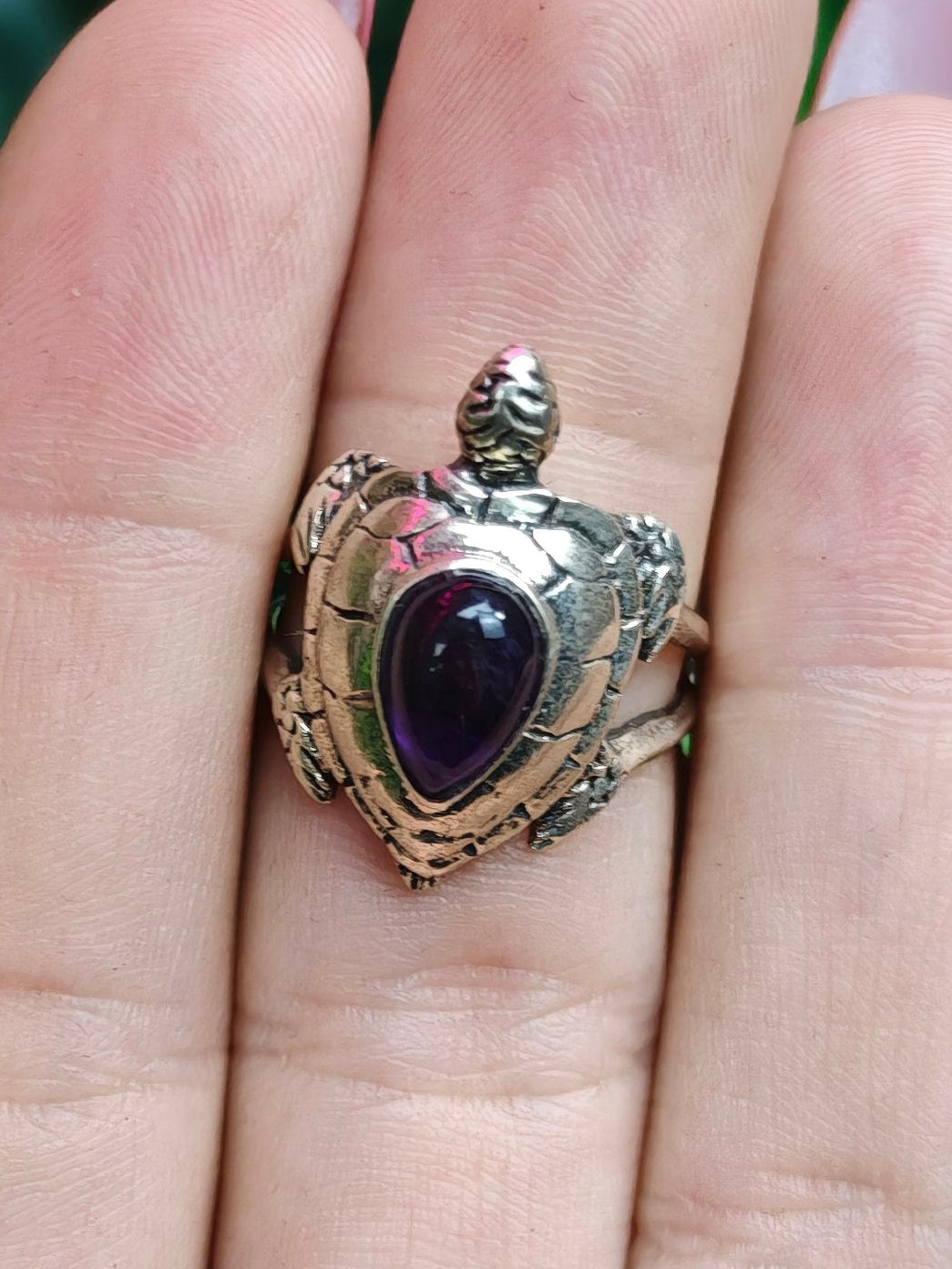 Amethyst Ring Size 6 Sterling Silver