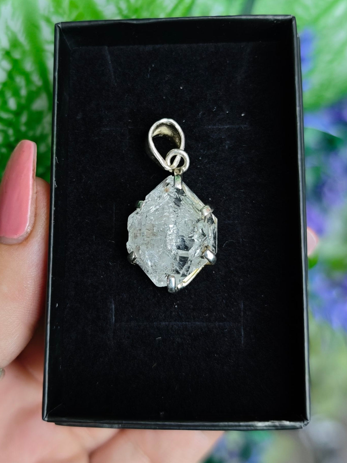 Herkimer Diamond Sterling Silver Pendant