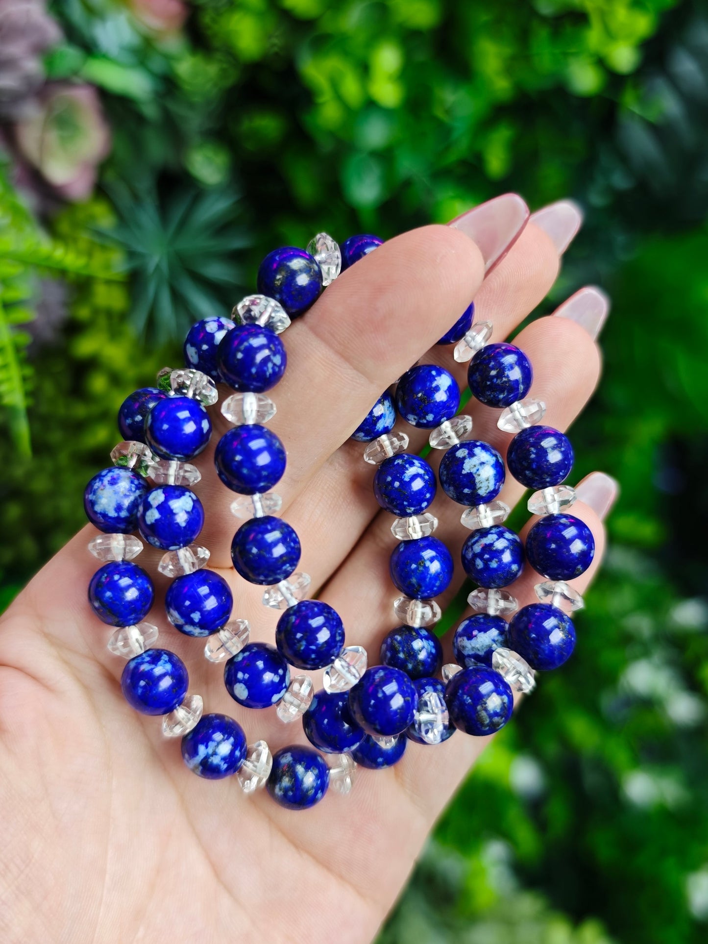 Sodalite and Clear Quartz Bracelet
