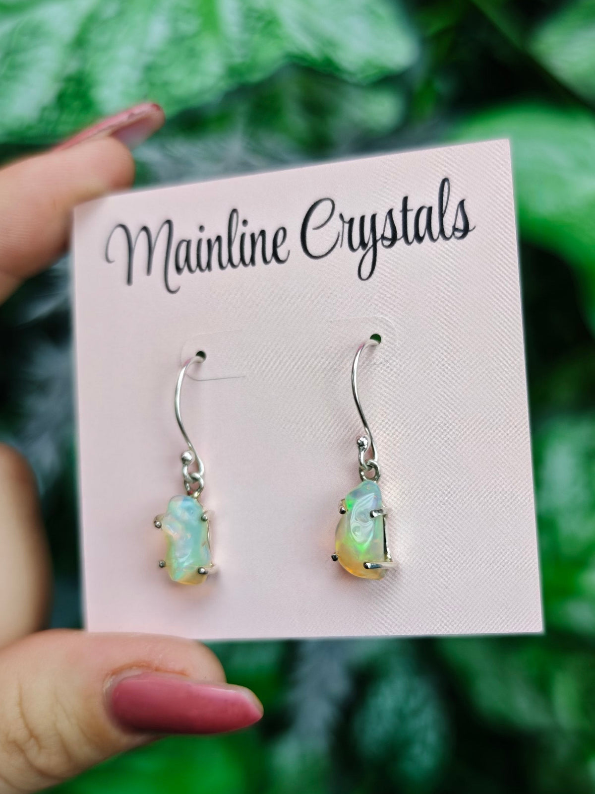 Ethiopian Opal Sterling Silver Earring