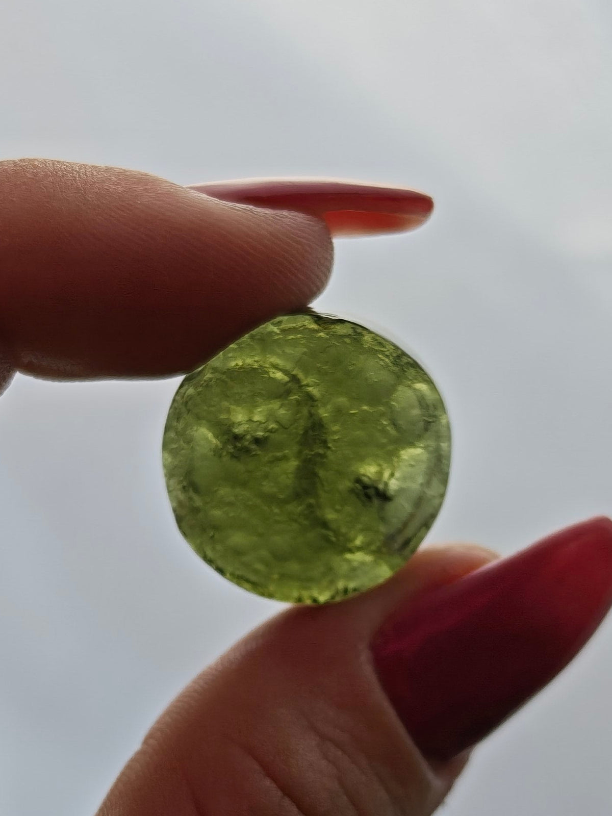 Yin & Yang Moldavite Carving