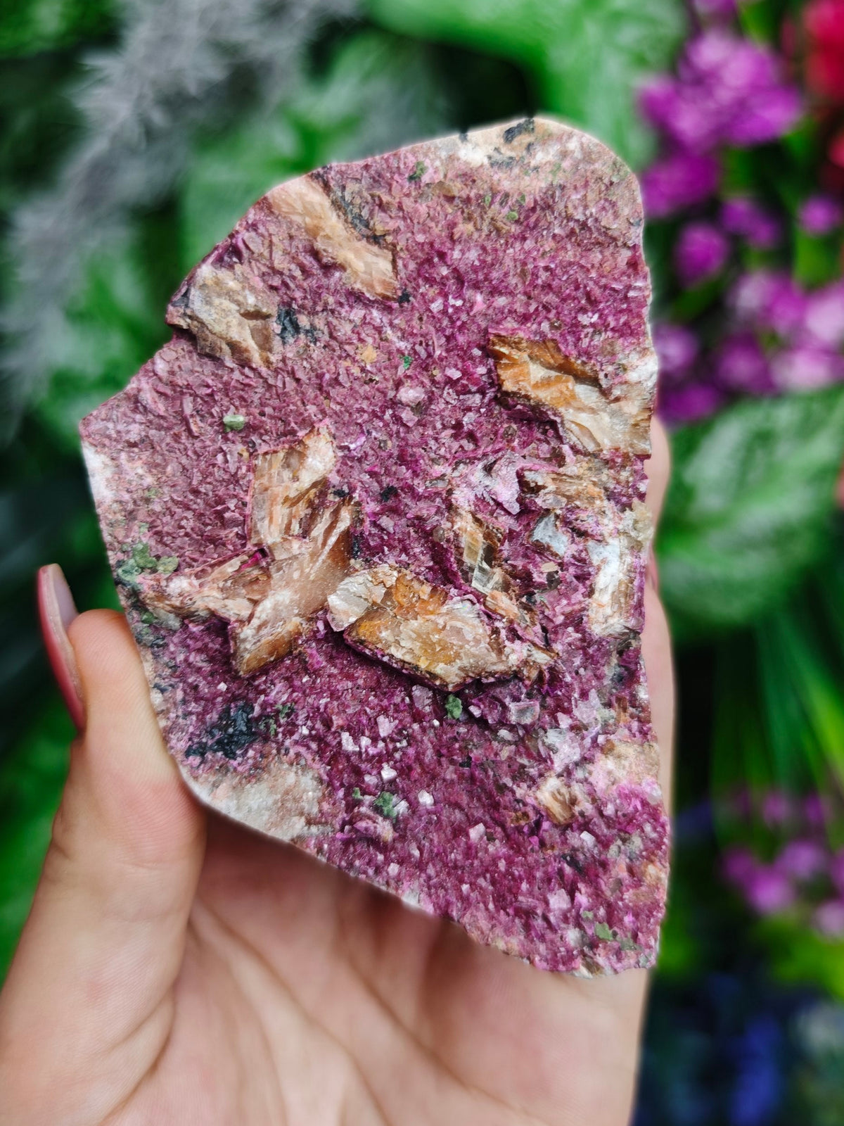 Cobalto Calcite, Malachite, with Cerussite Raw Stone