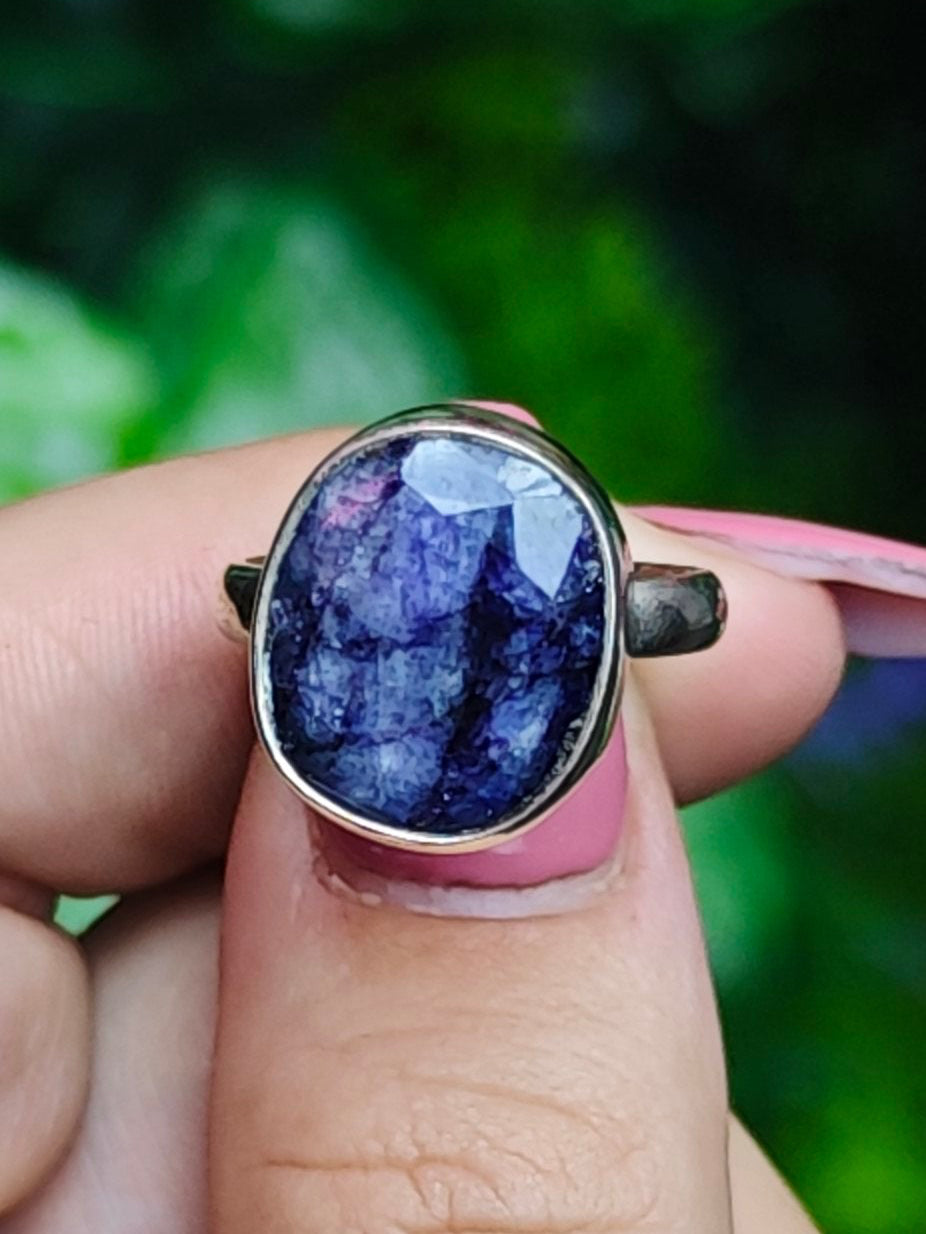 Tanzanite Ring Size 8 Sterling Silver