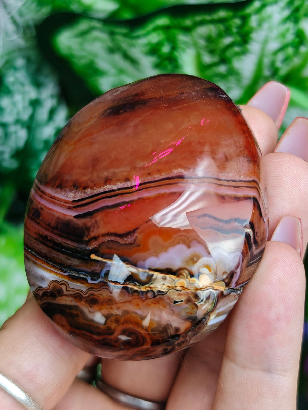 Sardonyx Palm Stone
