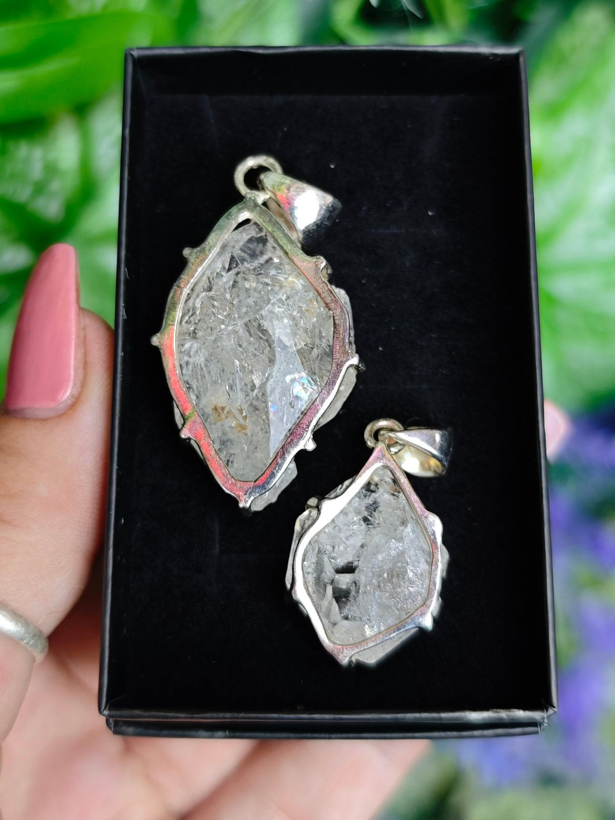Herkimer Diamond Sterling Silver Pendant
