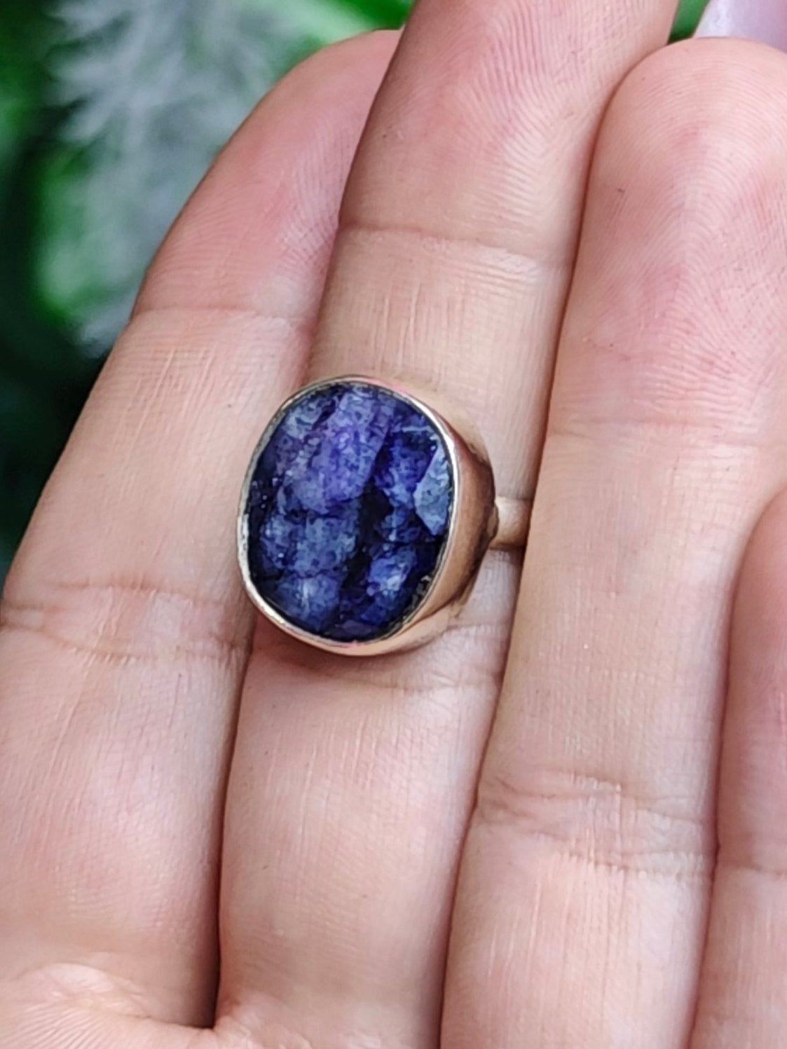 Tanzanite Ring Size 8 Sterling Silver
