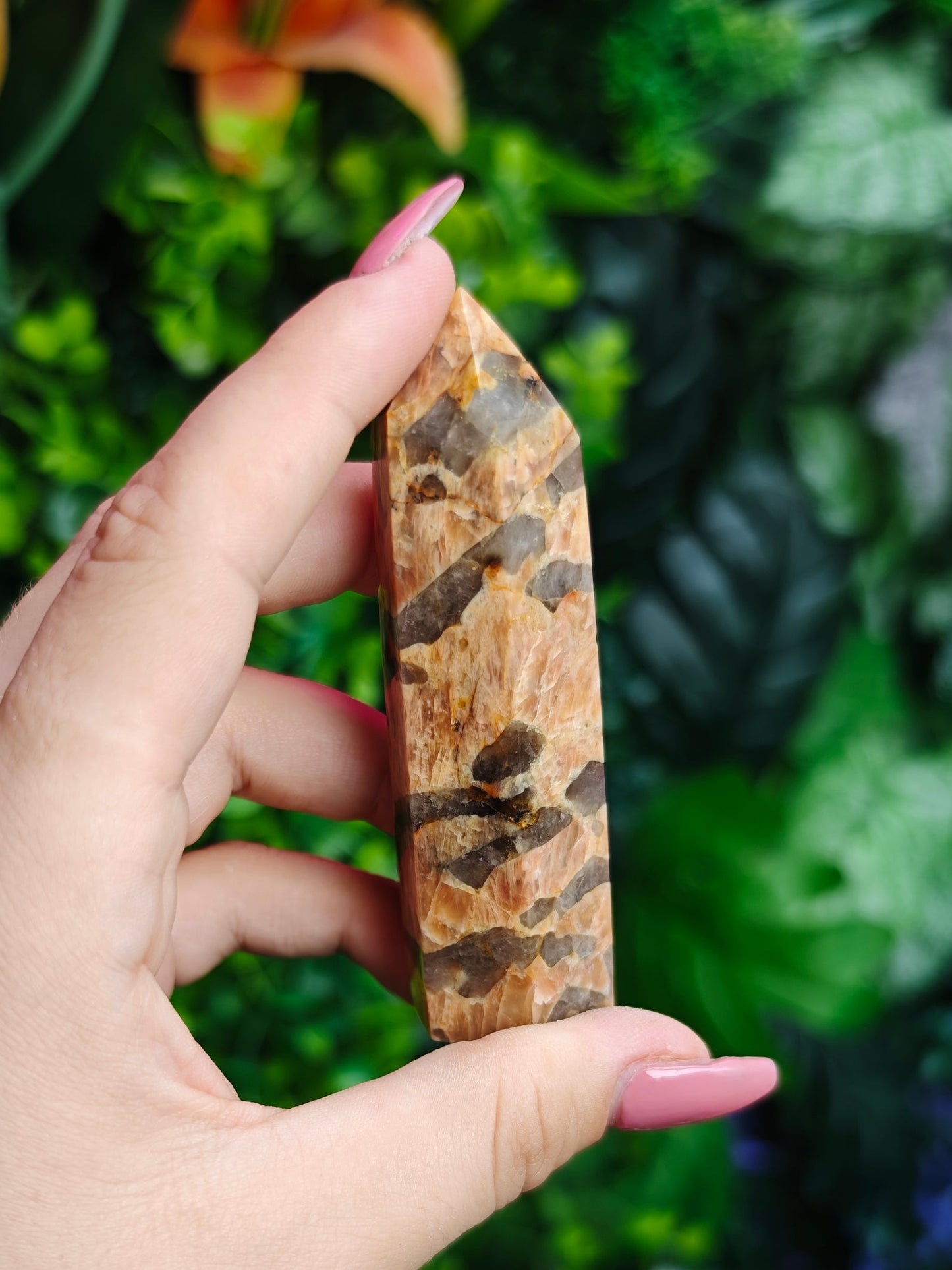 Sunstone with Smoky Quartz Towers