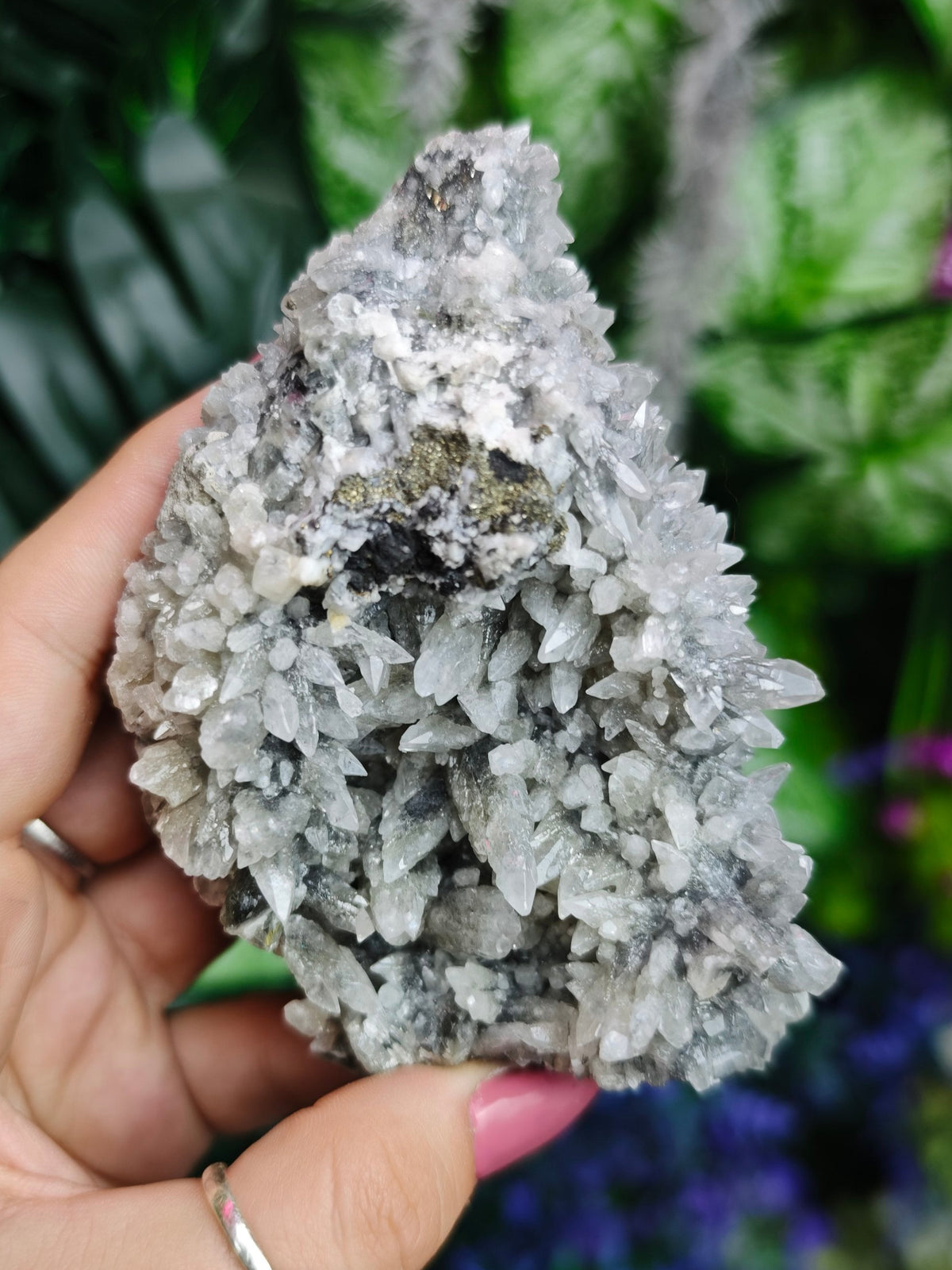 Daye Liutie Feather Calcite Specimen