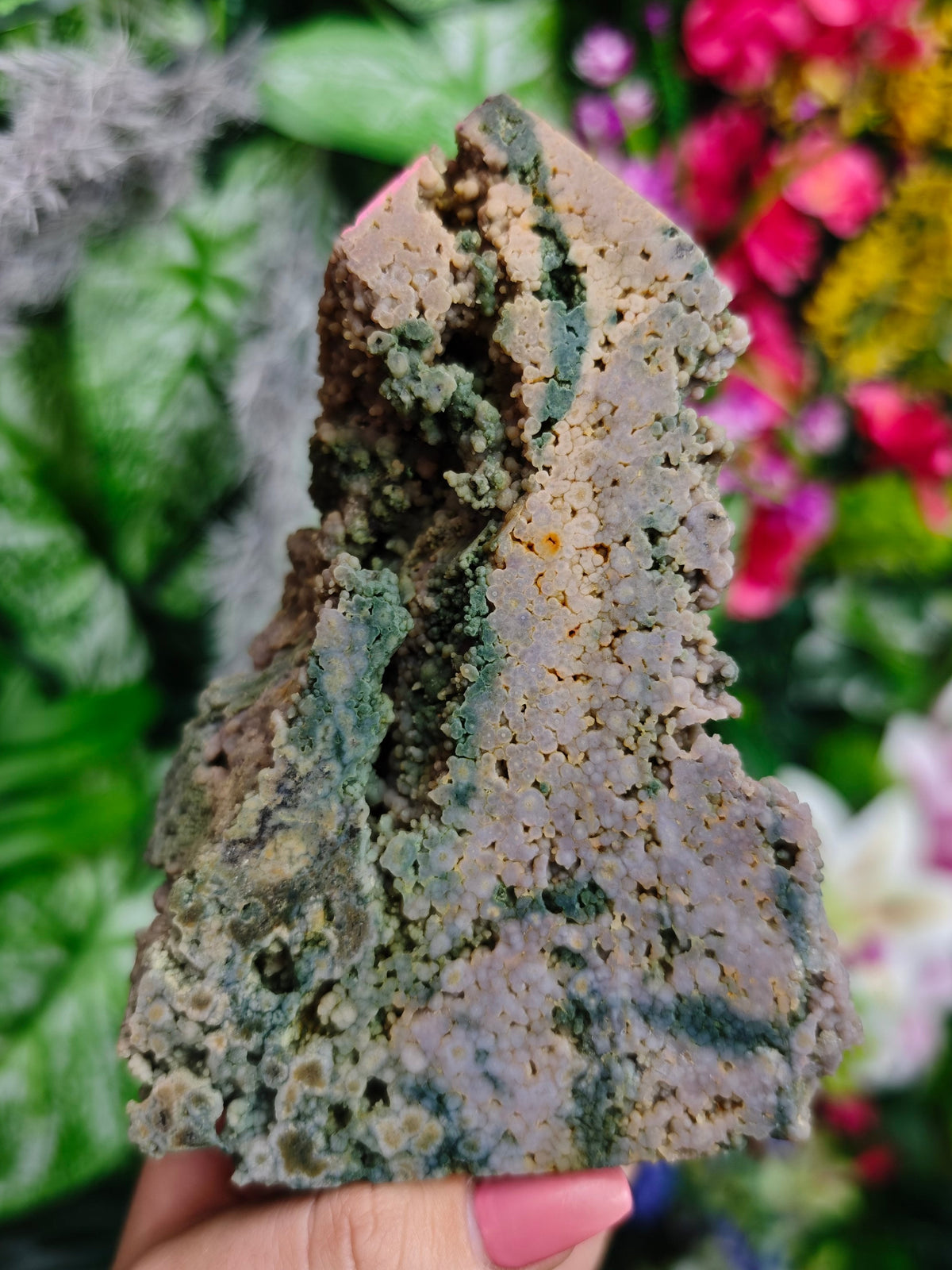 Grape Agate Half Raw Tower