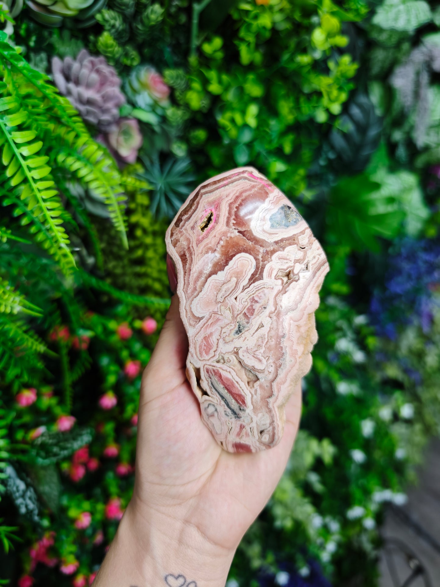 Rhodochrosite Half Slab