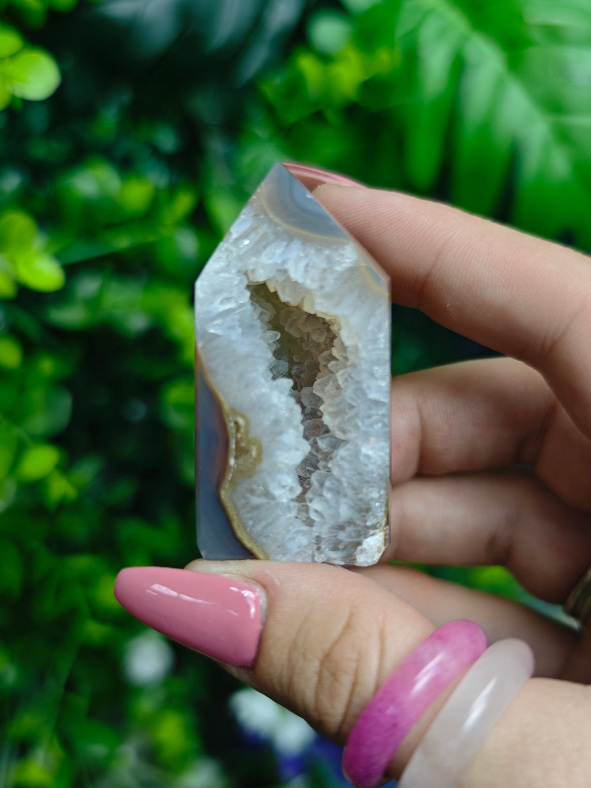 Brazilian Druzy Agate Tower