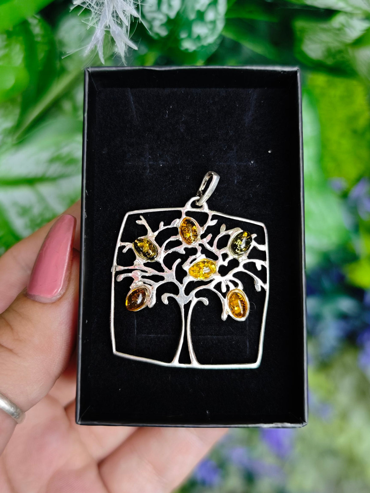Baltic Amber Sterling Silver Pendants