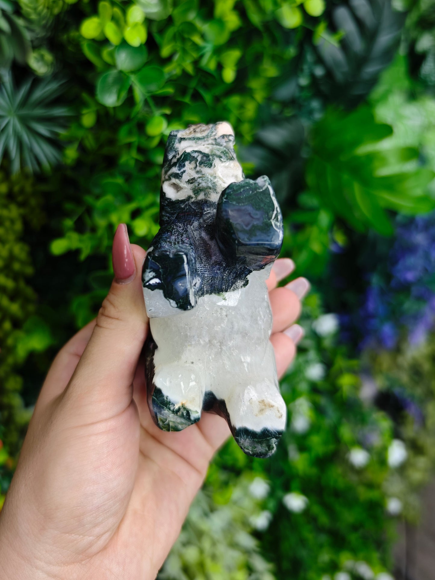 Moss Agate Elephant