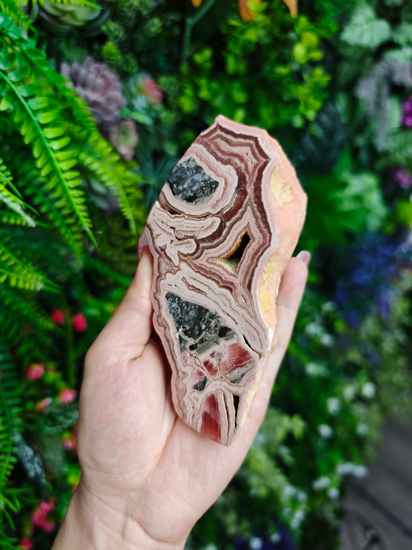 Rhodochrosite Half Slab