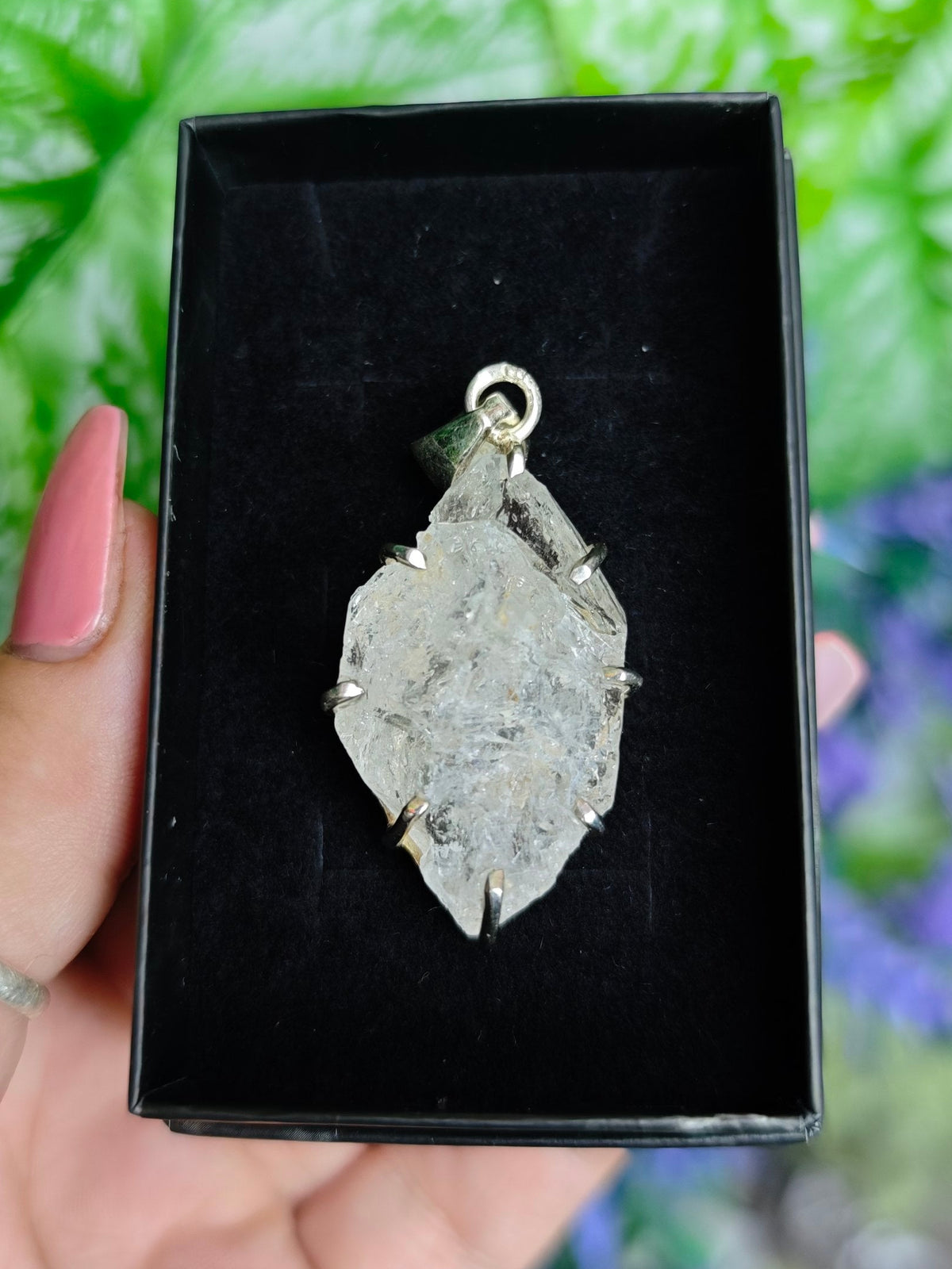 Herkimer Diamond Sterling Silver Pendant