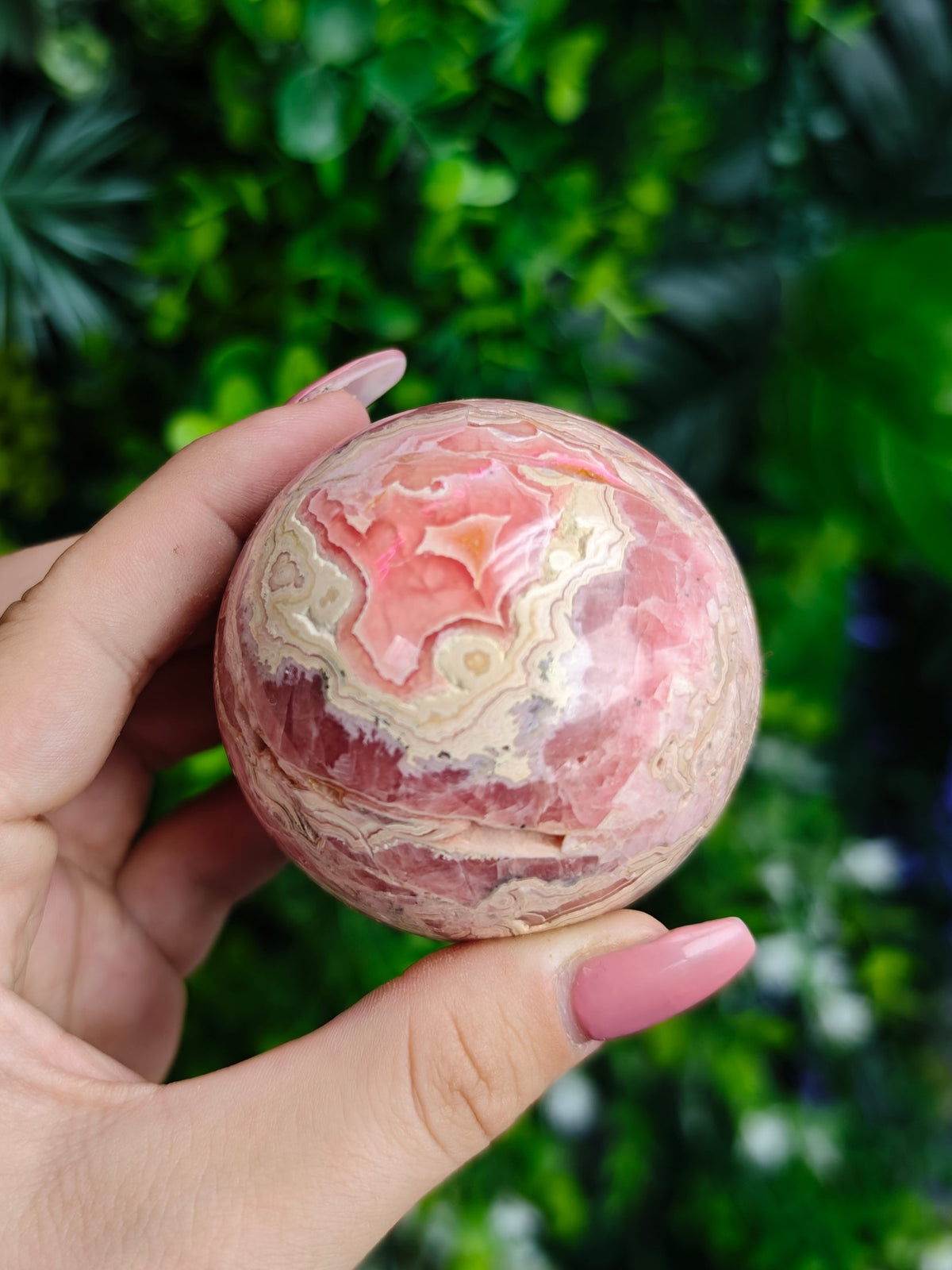 Rhodochrosite Sphere