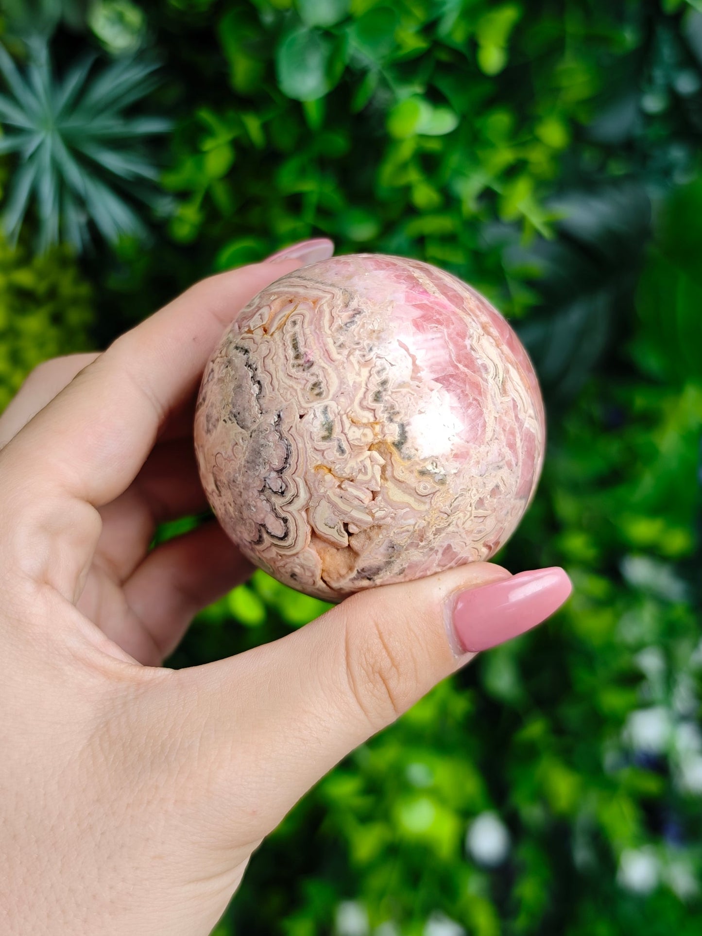 Rhodochrosite Sphere