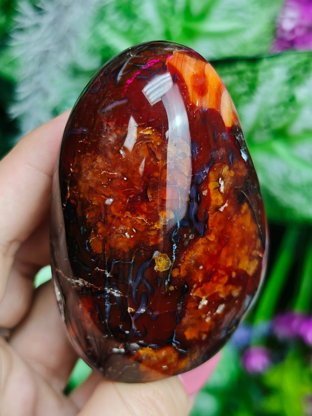 Carnelian & Orca Agate Freeform