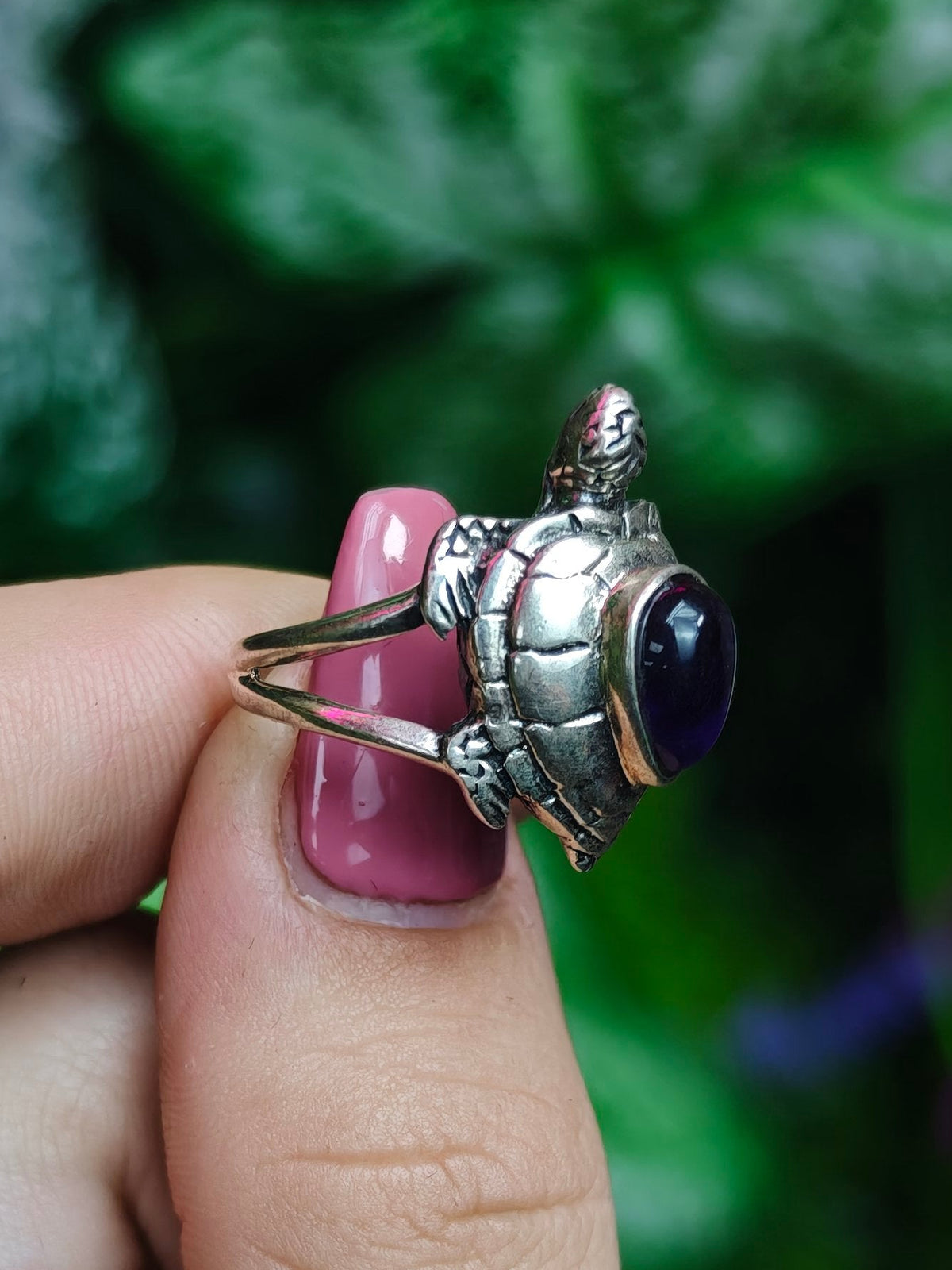 Amethyst Ring Size 6 Sterling Silver