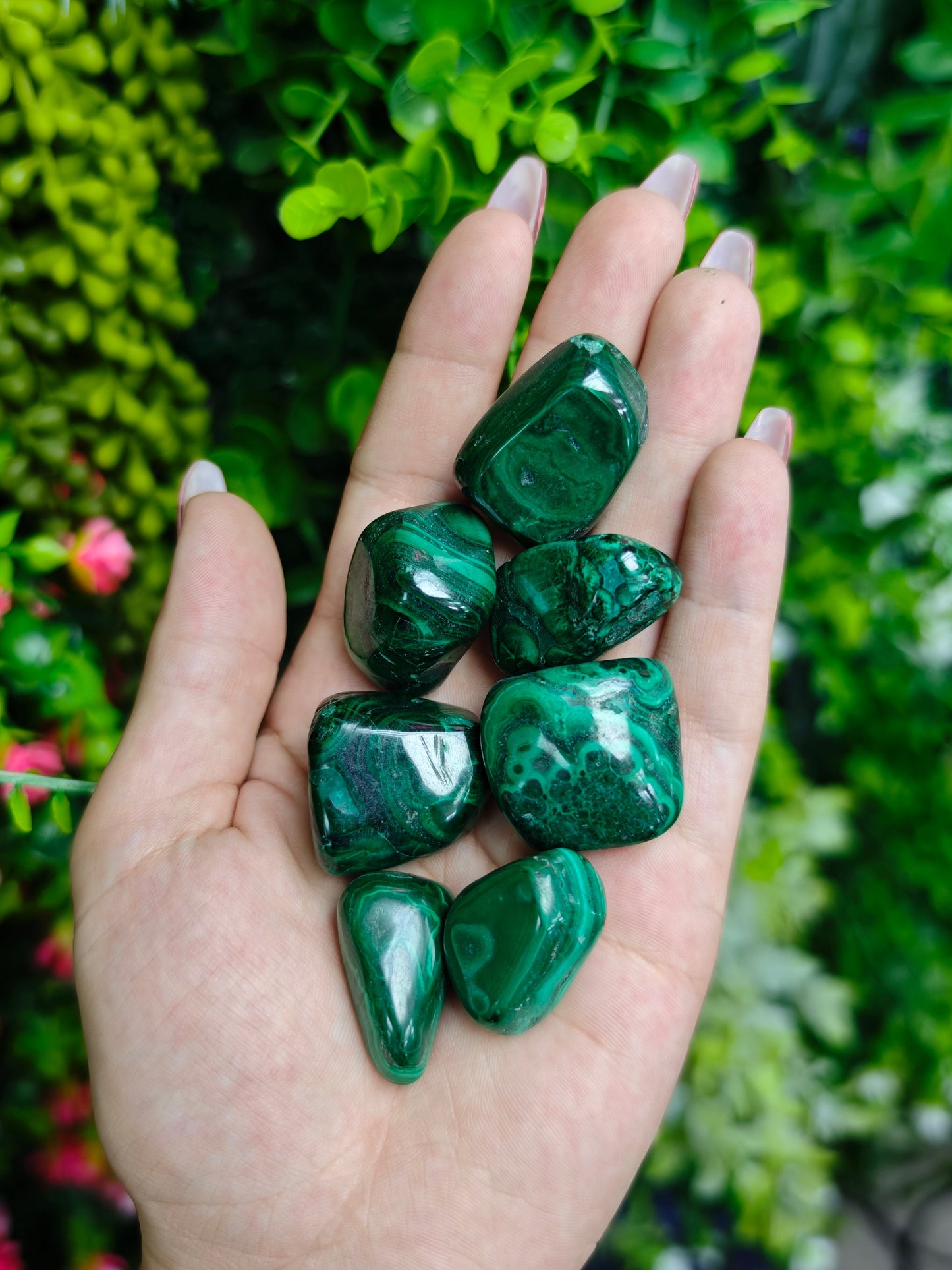 Malachite Tumbled Stones