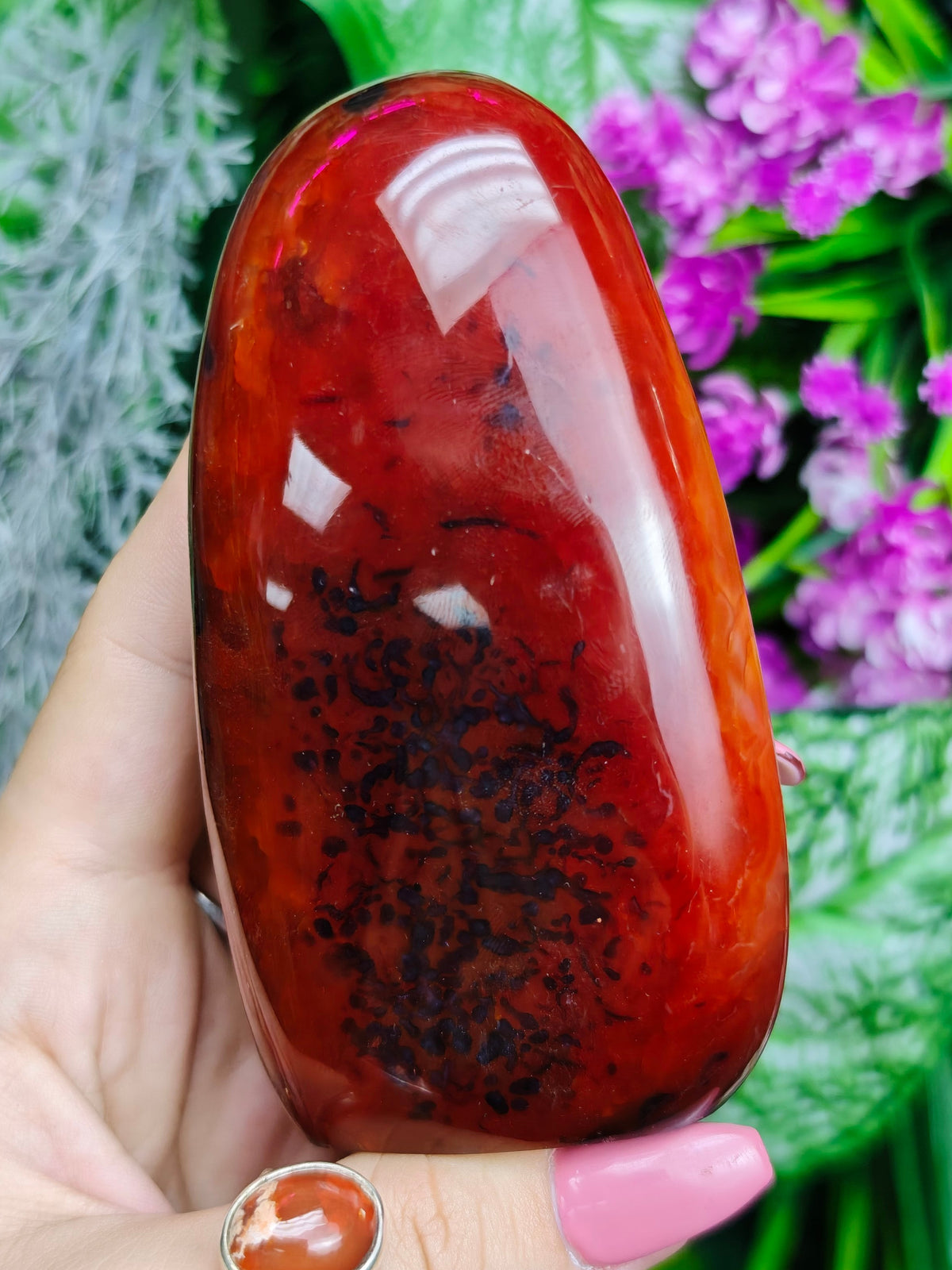 Carnelian & Orca Agate Freeform