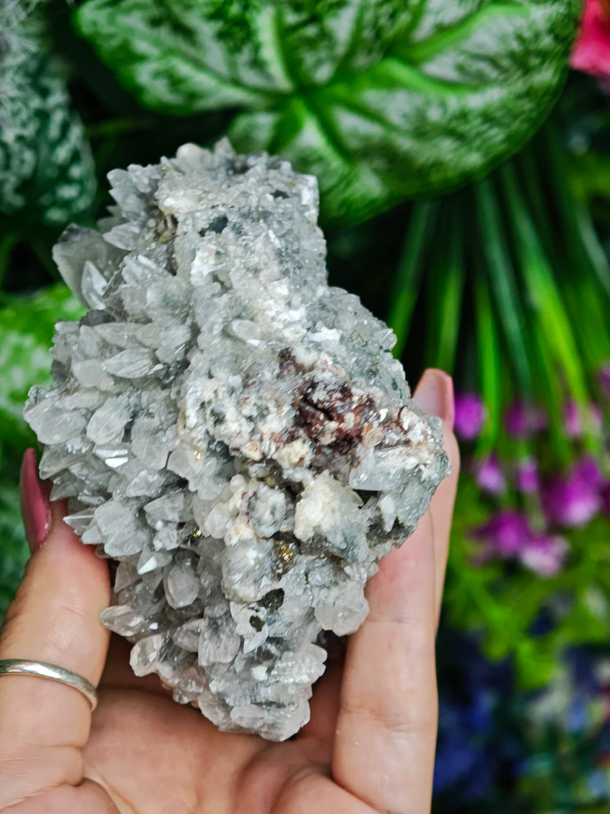 Daye Liutie Feather Calcite Specimen