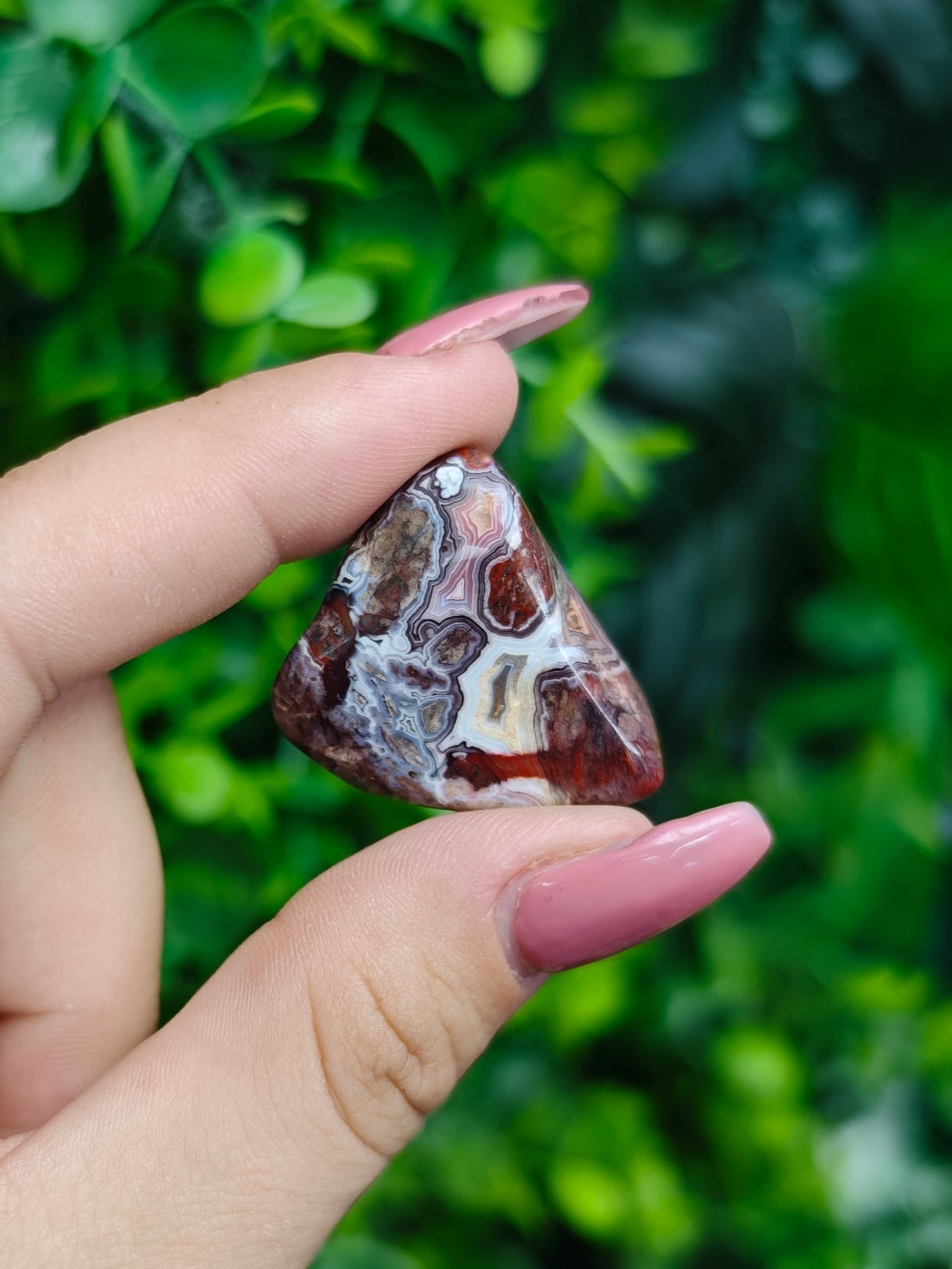 Mexican Lace Agate Tumbled Stone