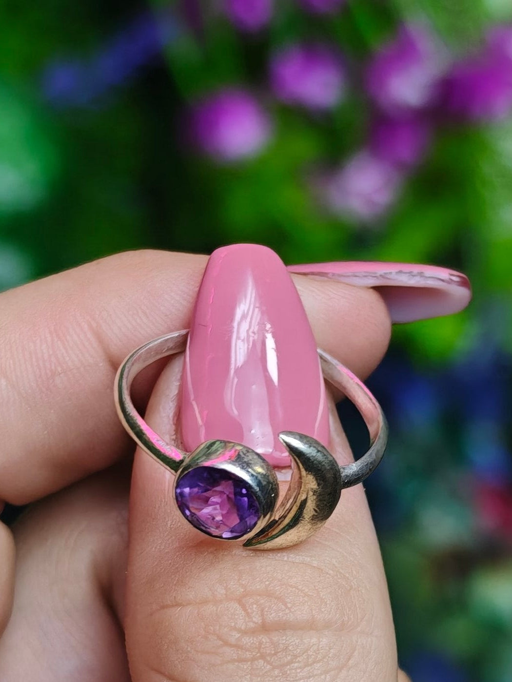 Amethyst Ring Size 9.5 Sterling Silver