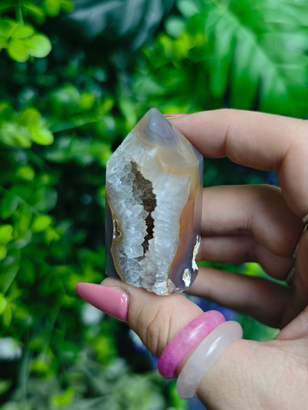 Brazilian Druzy Agate Tower