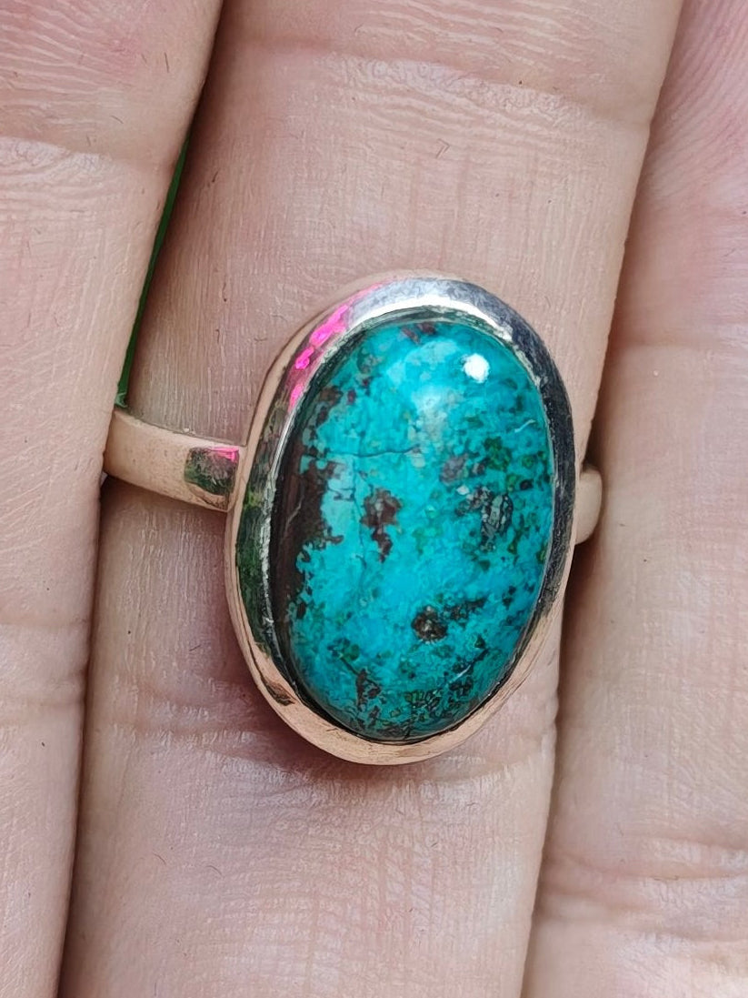 Kingsman Turquoise Ring Size 8 Sterling Silver