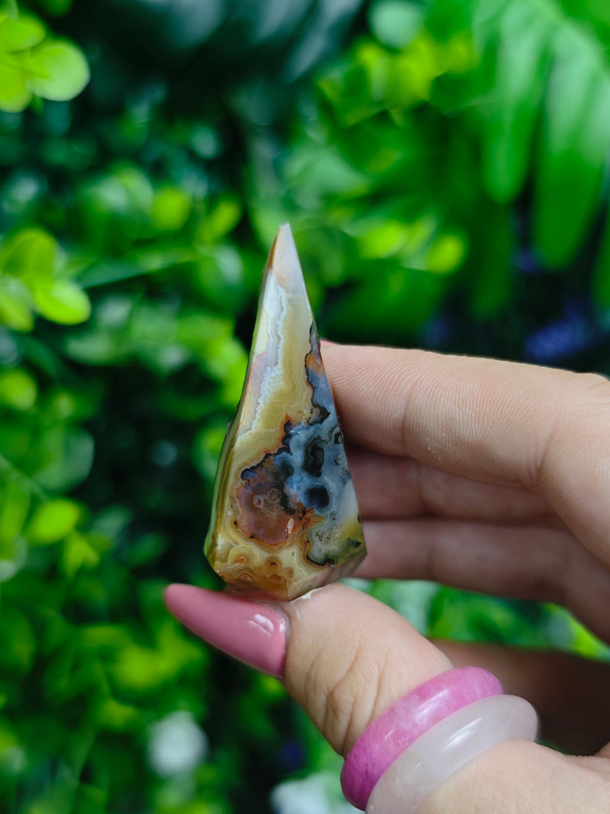 Brazilian Golden Druzy Agate Point