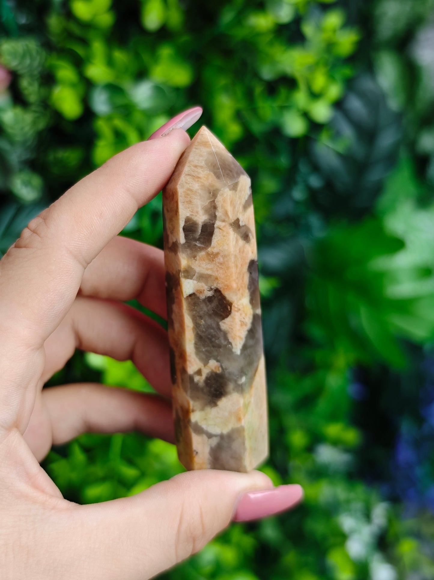 Sunstone with Smoky Quartz Towers