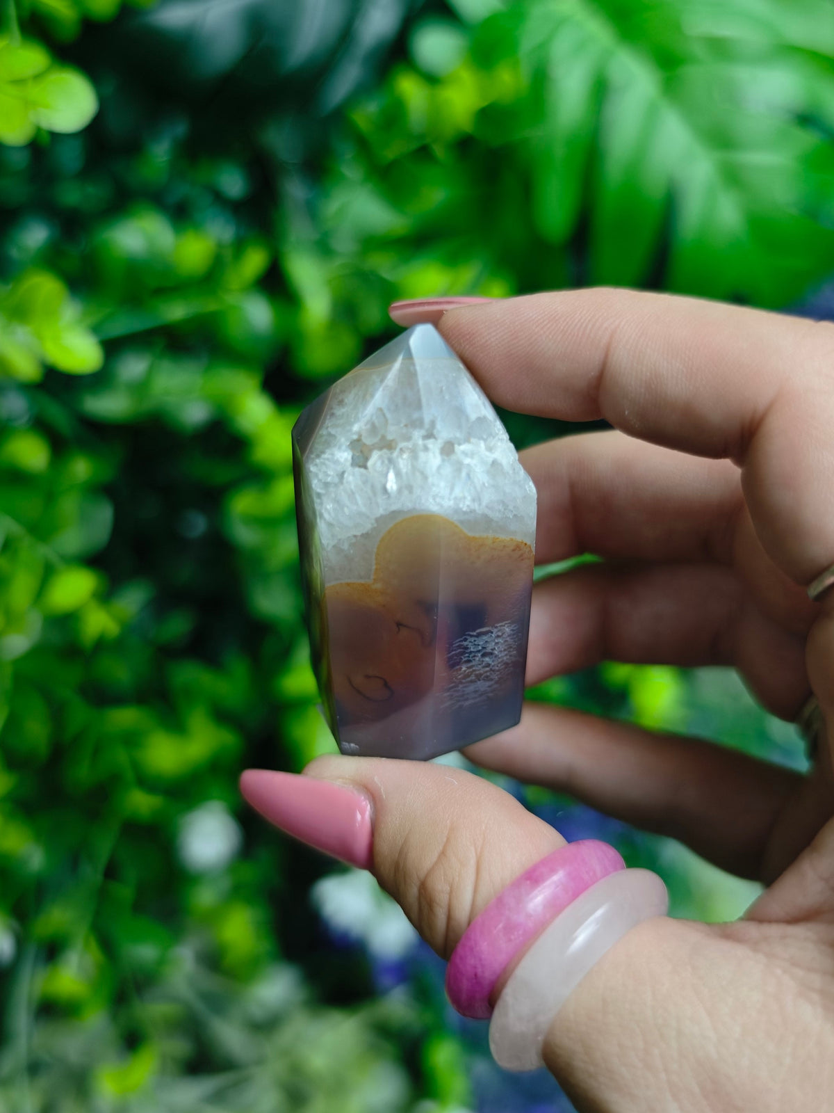 Brazilian Druzy Agate Tower
