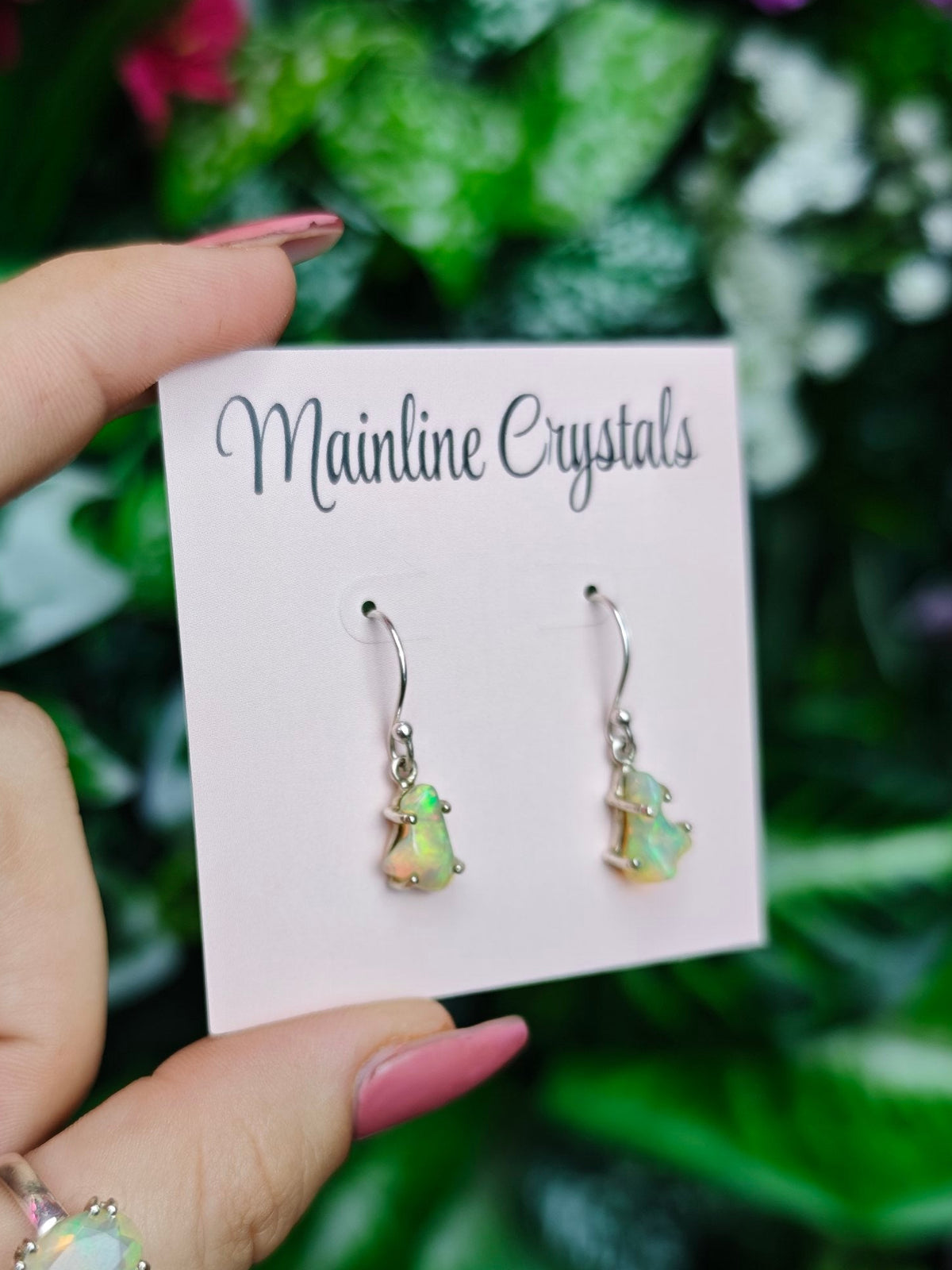 Ethiopian Opal Sterling Silver Earring