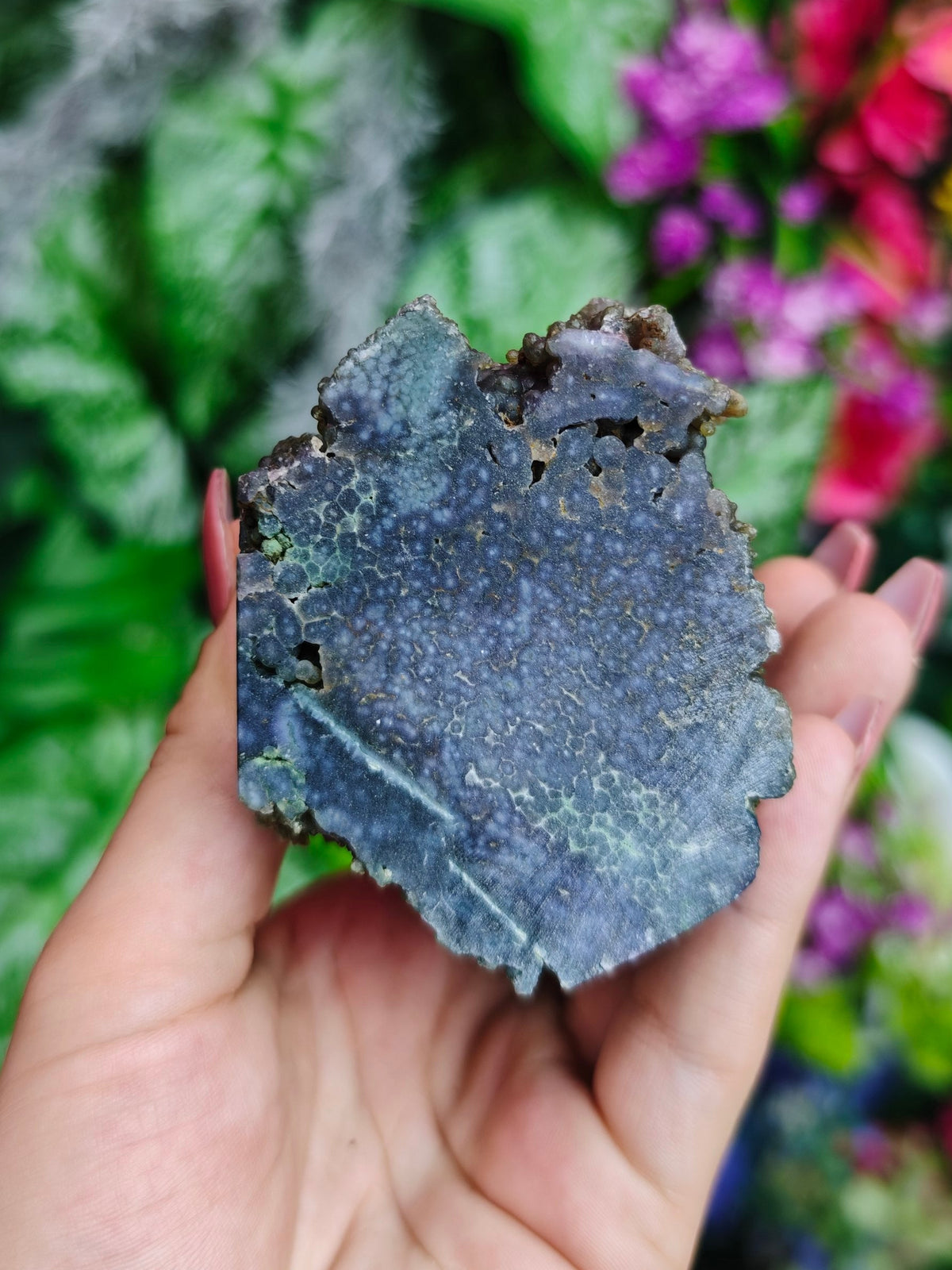 Grape Agate Half Raw Tower