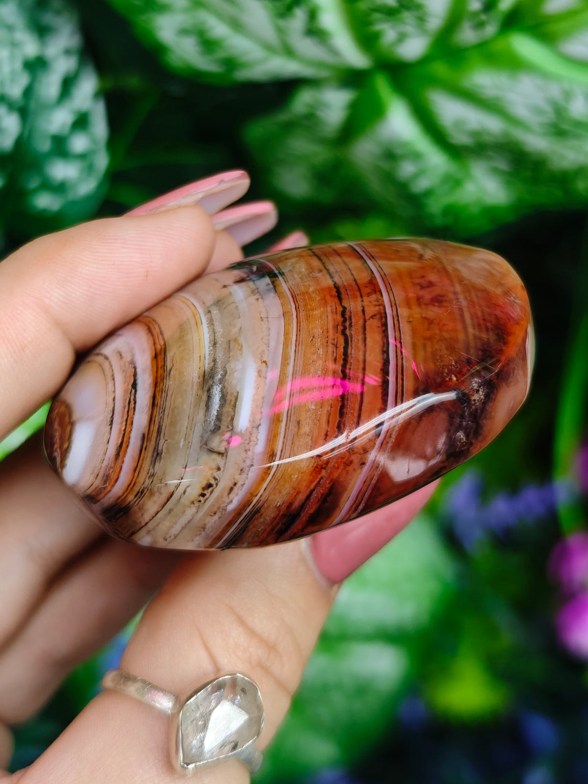 Sardonyx Palm Stone