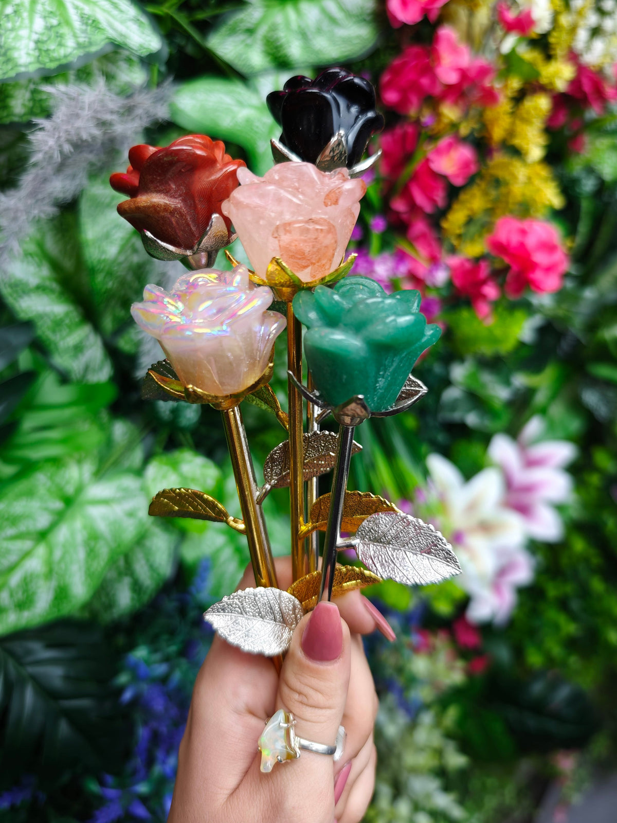Various Crystal Roses