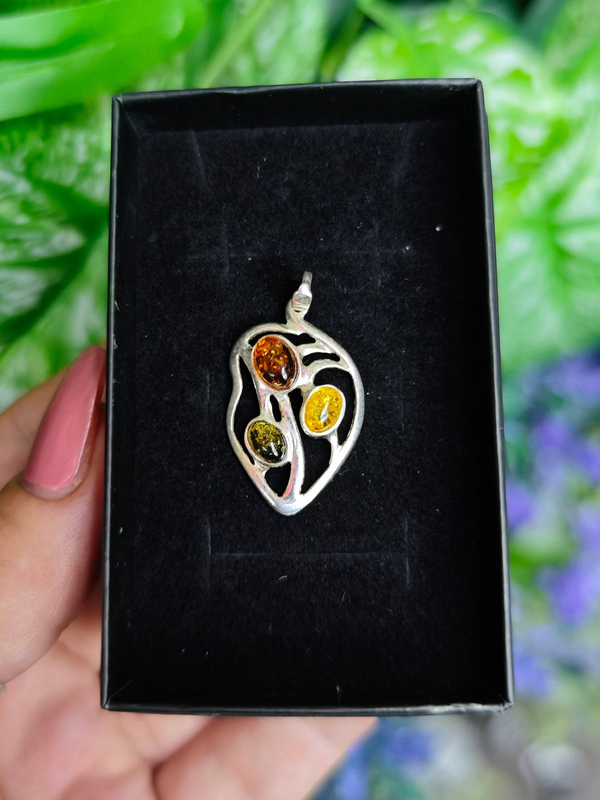 Baltic Amber Sterling Silver Pendants