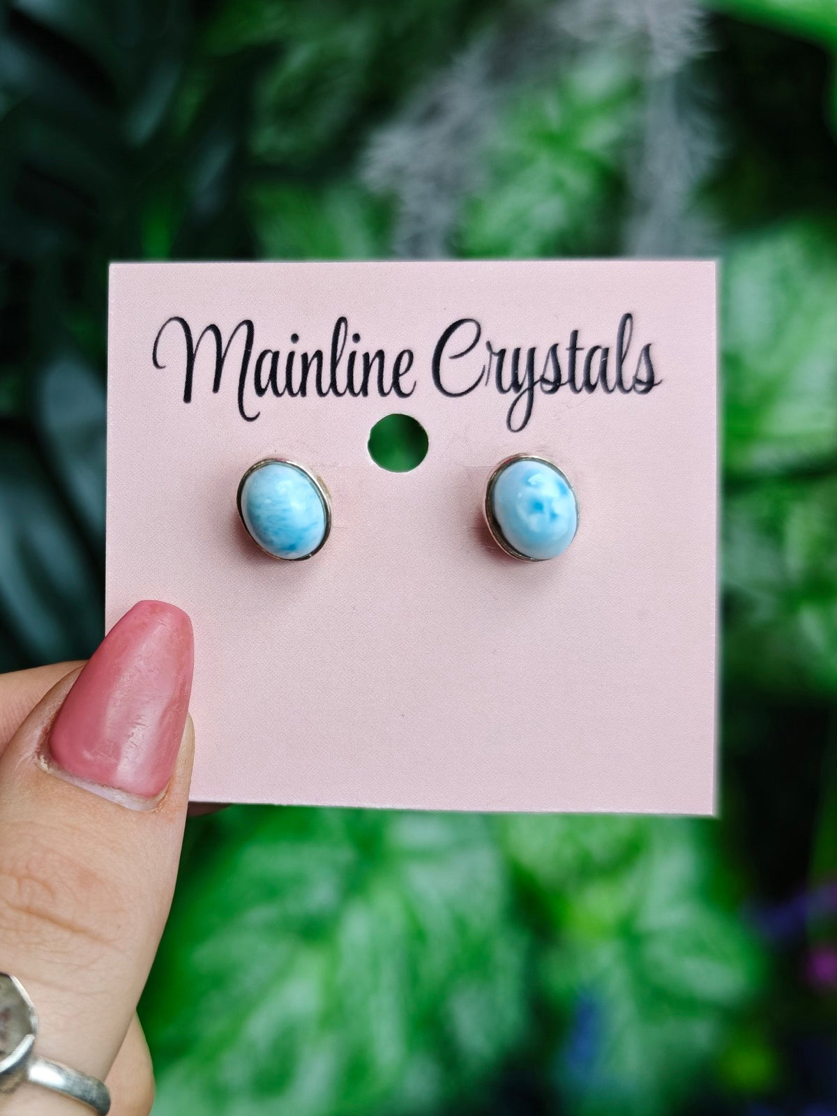 Larimar Sterling Silver Earrings
